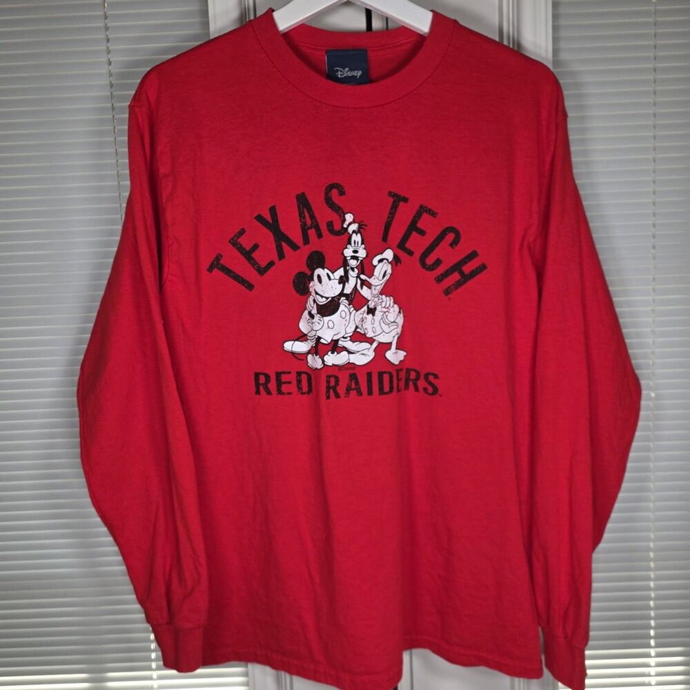 Disney Texas Tech Red Raiders Crewneck Long Sleeve Medium